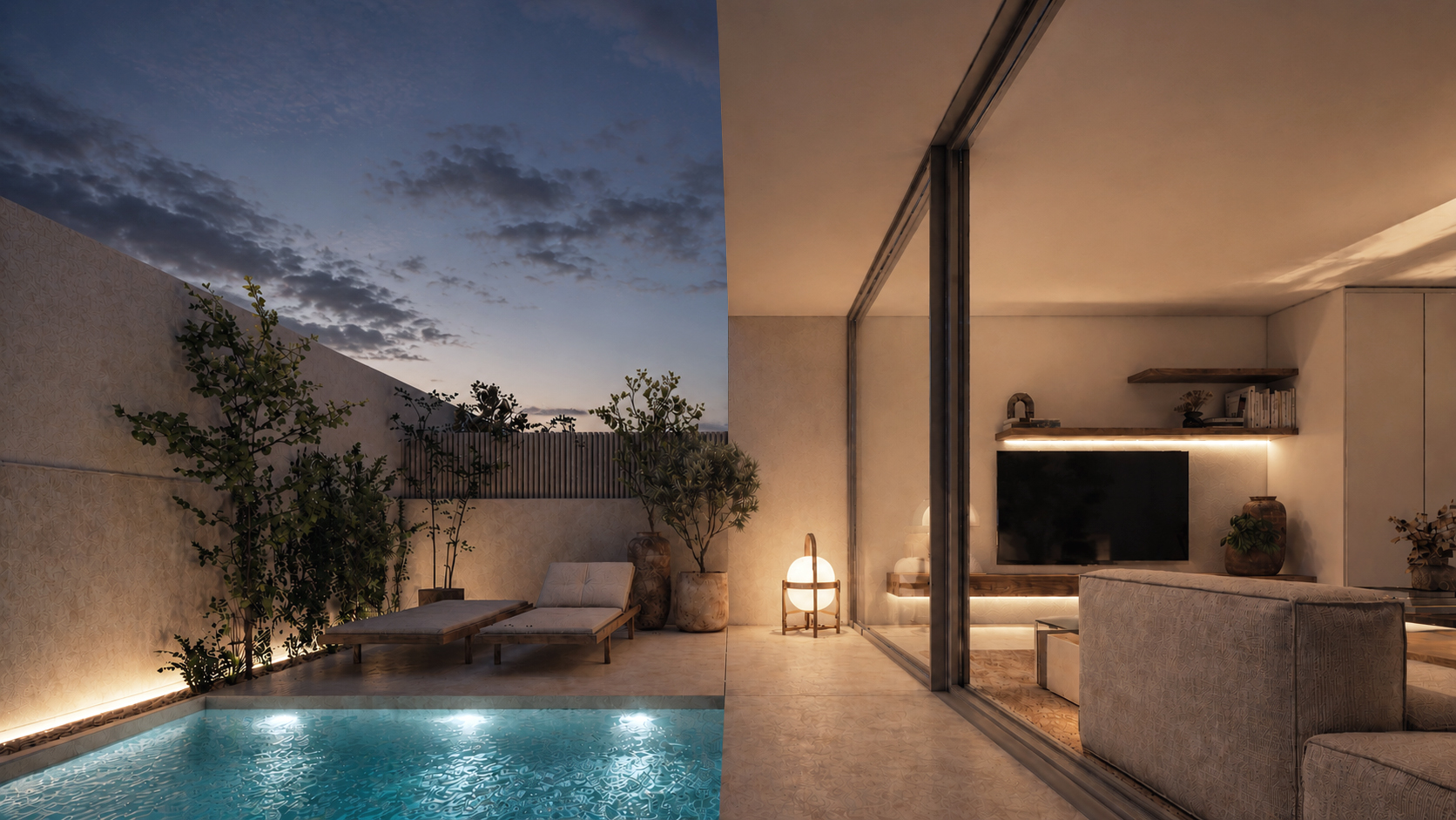 Render exterior del Residencial Palmeras 7, Lorquí, Murcia